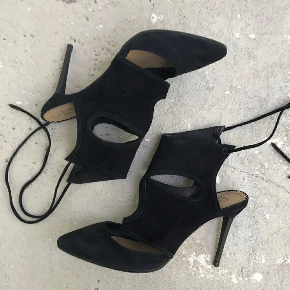 Aquazzura  Suede like heels